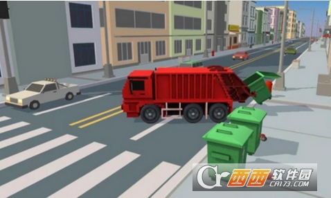 Blocky Garbage Truck Sim Pro(像素垃圾车模拟)