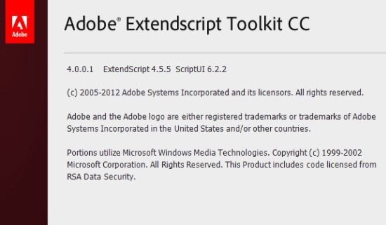չűԹ߰Adobe ExtendScript Toolkit CC