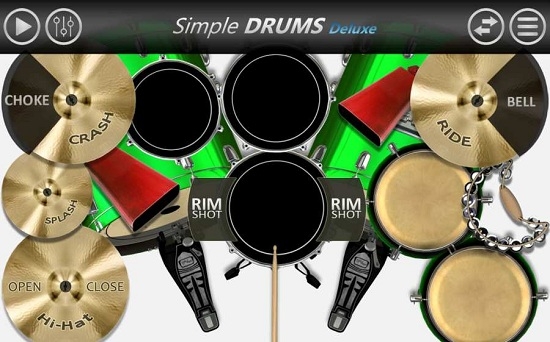 Simple Drums Deluxe Drum set