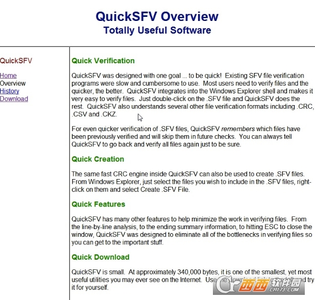 QuickSFV(sfv)