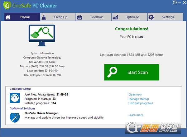 OneSafe PC Cleaner Proƽ